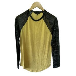 NWT Andy Now Ari South Unisex Semi Sheer Lightweight Raglan Long Sleeve Top M